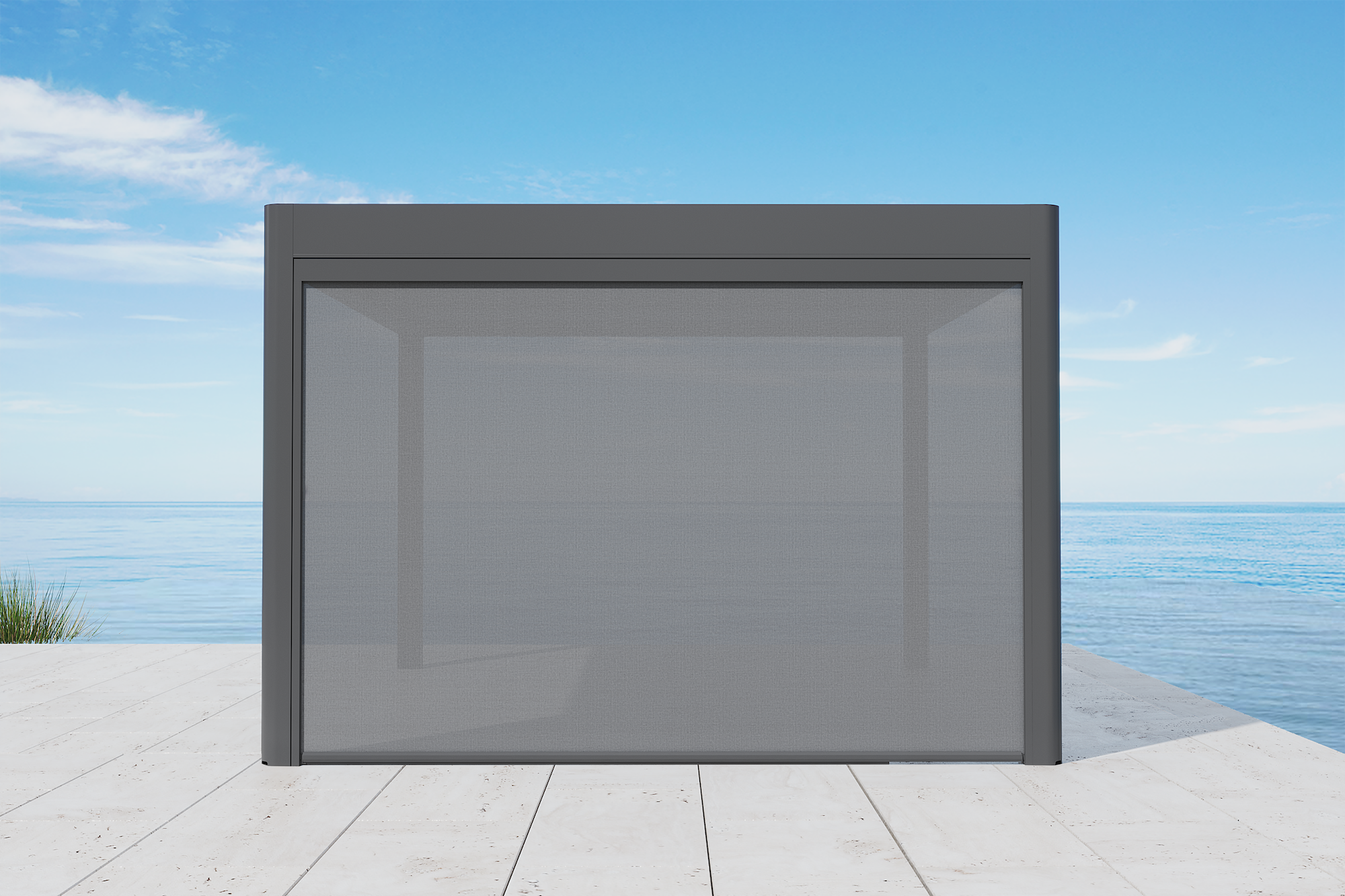Pérgola eléctrica Genesis 150 Retr Turn 3.7x4 Antracita