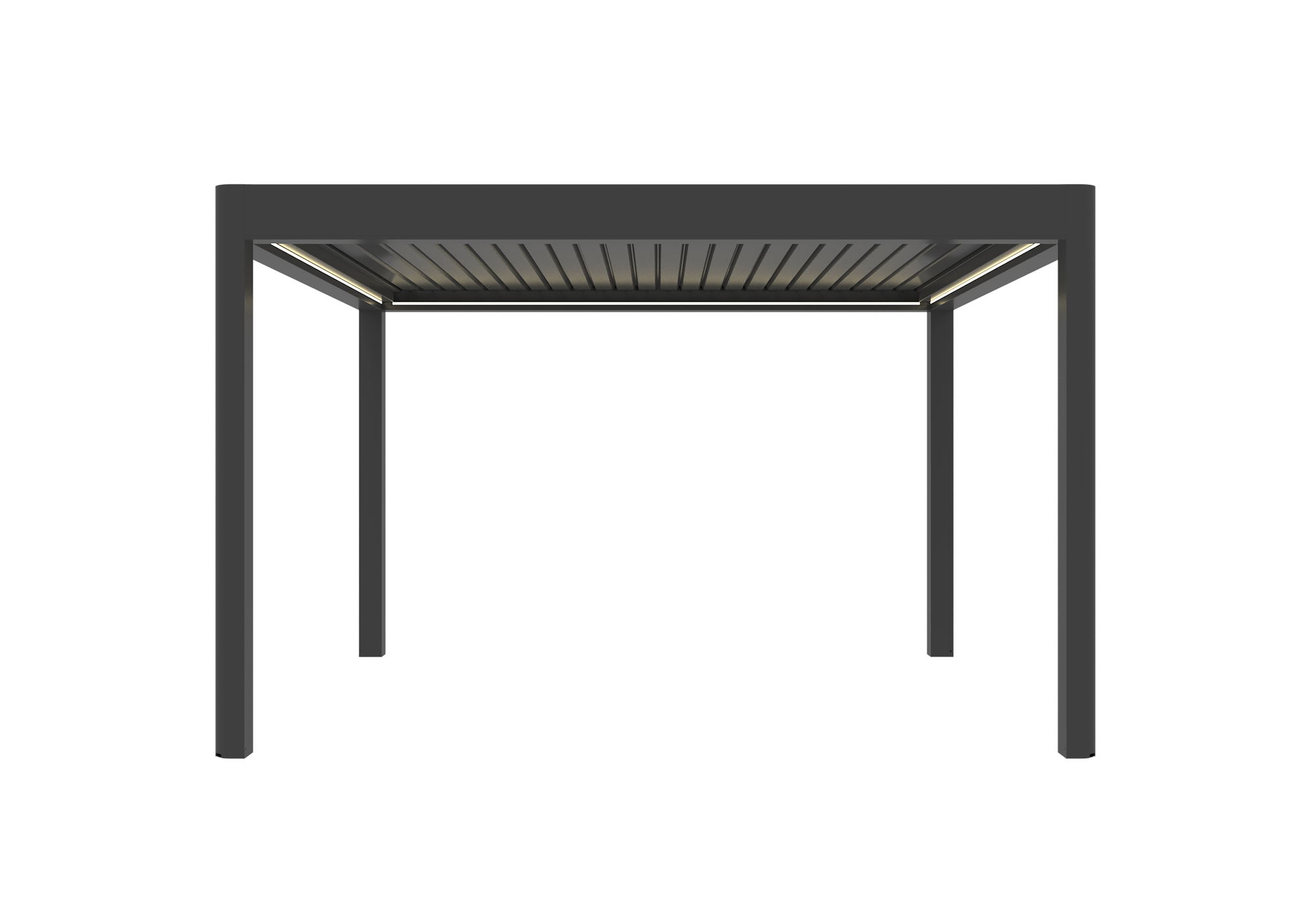 Pérgola eléctrica Genesis 150 Retr Turn 3.7x4 Antracita