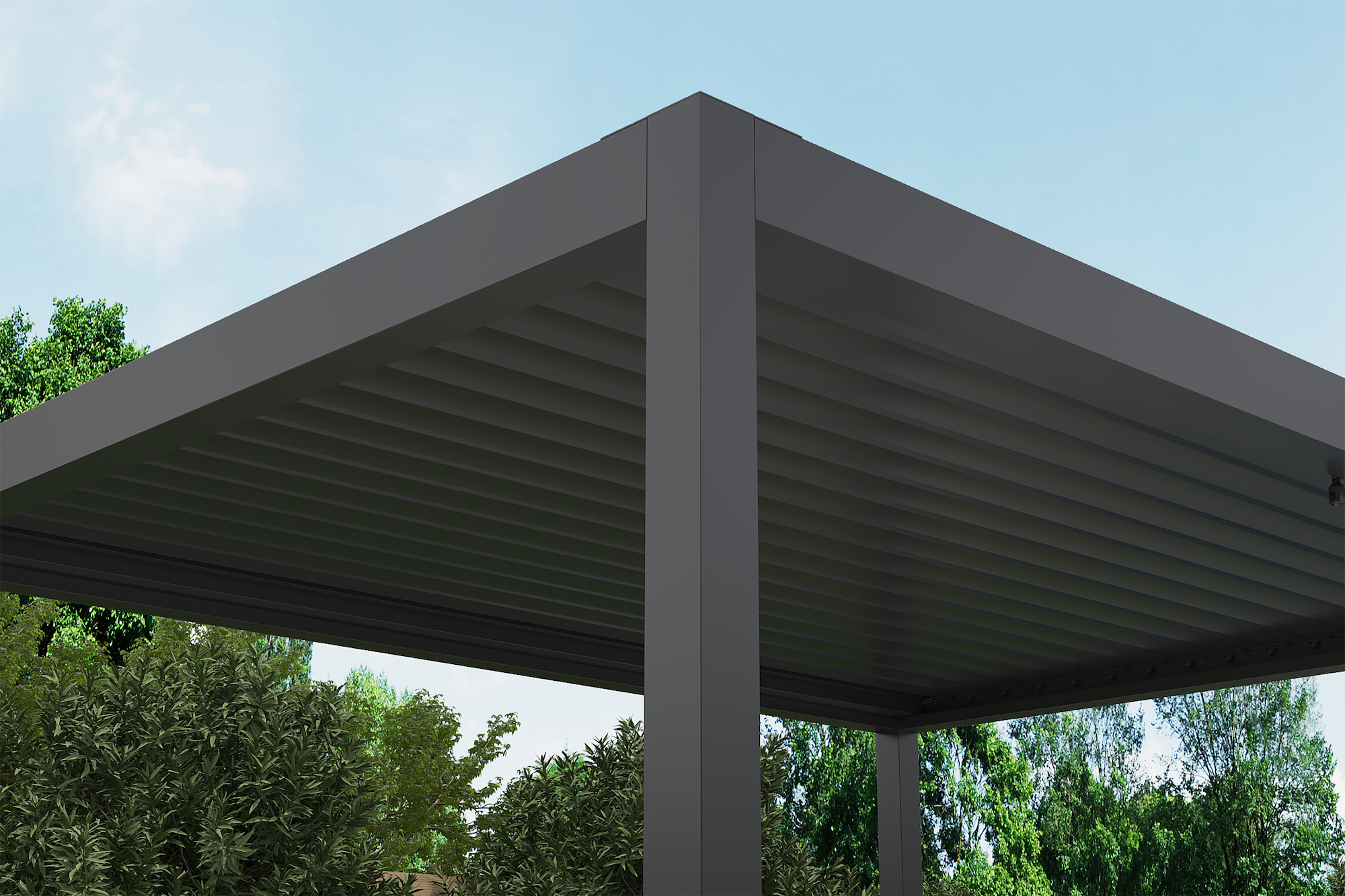 Pérgola Antracita Core+ 110 3x4 con Giro Manual