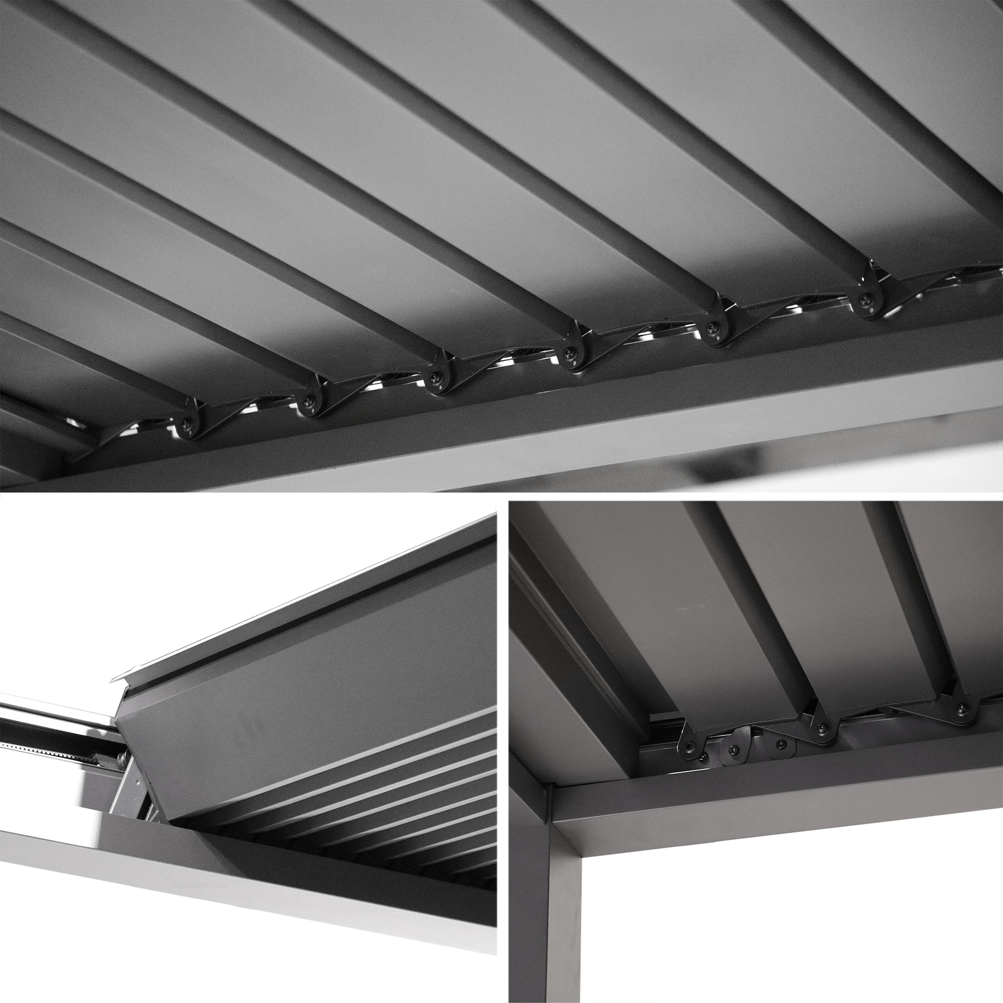 Pérgola Antracita Core+ 110 3x4 con Giro Manual