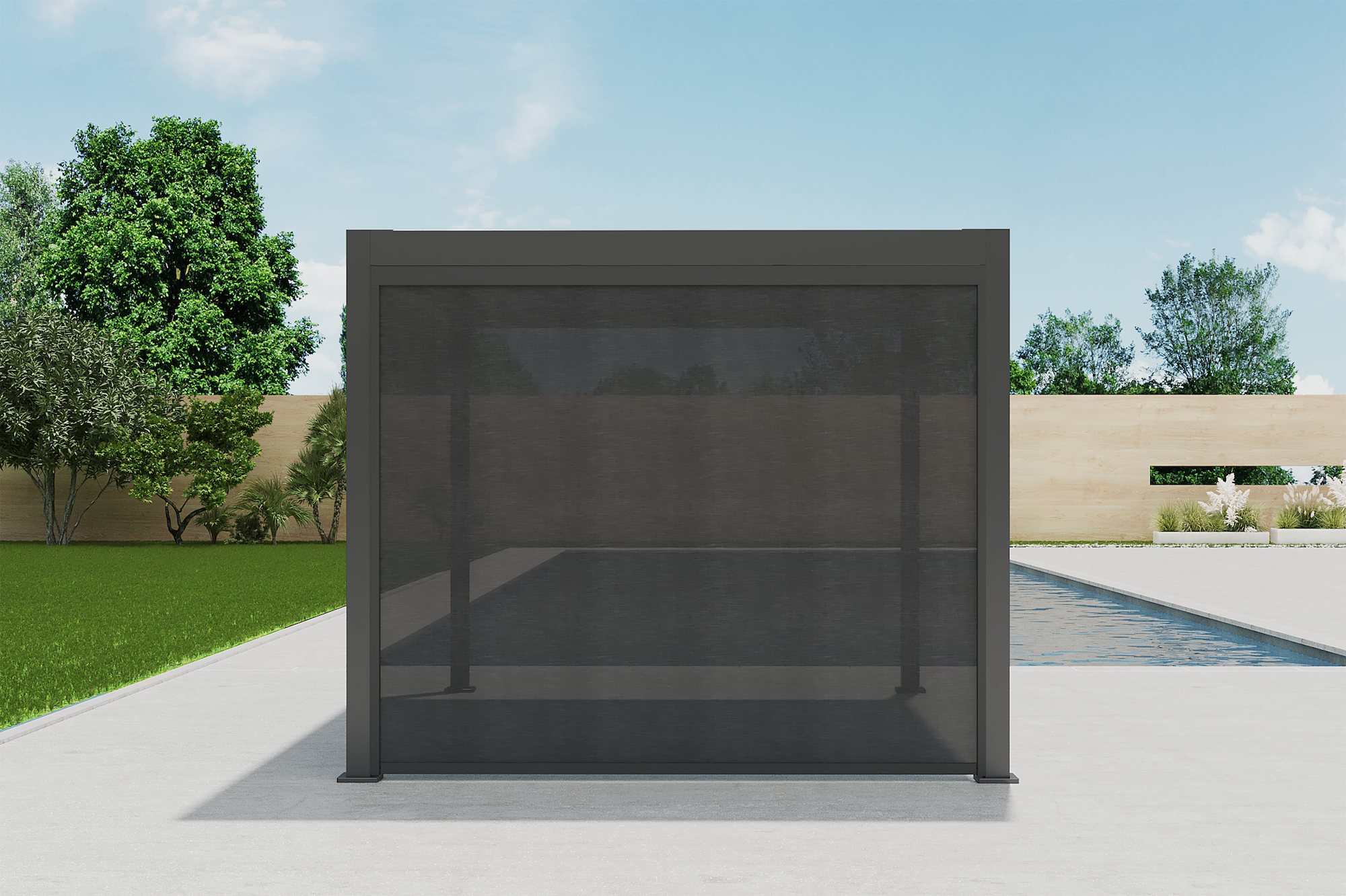 Core+ 110 3x4 manual turn anthracite Pergola | Royal Garden
