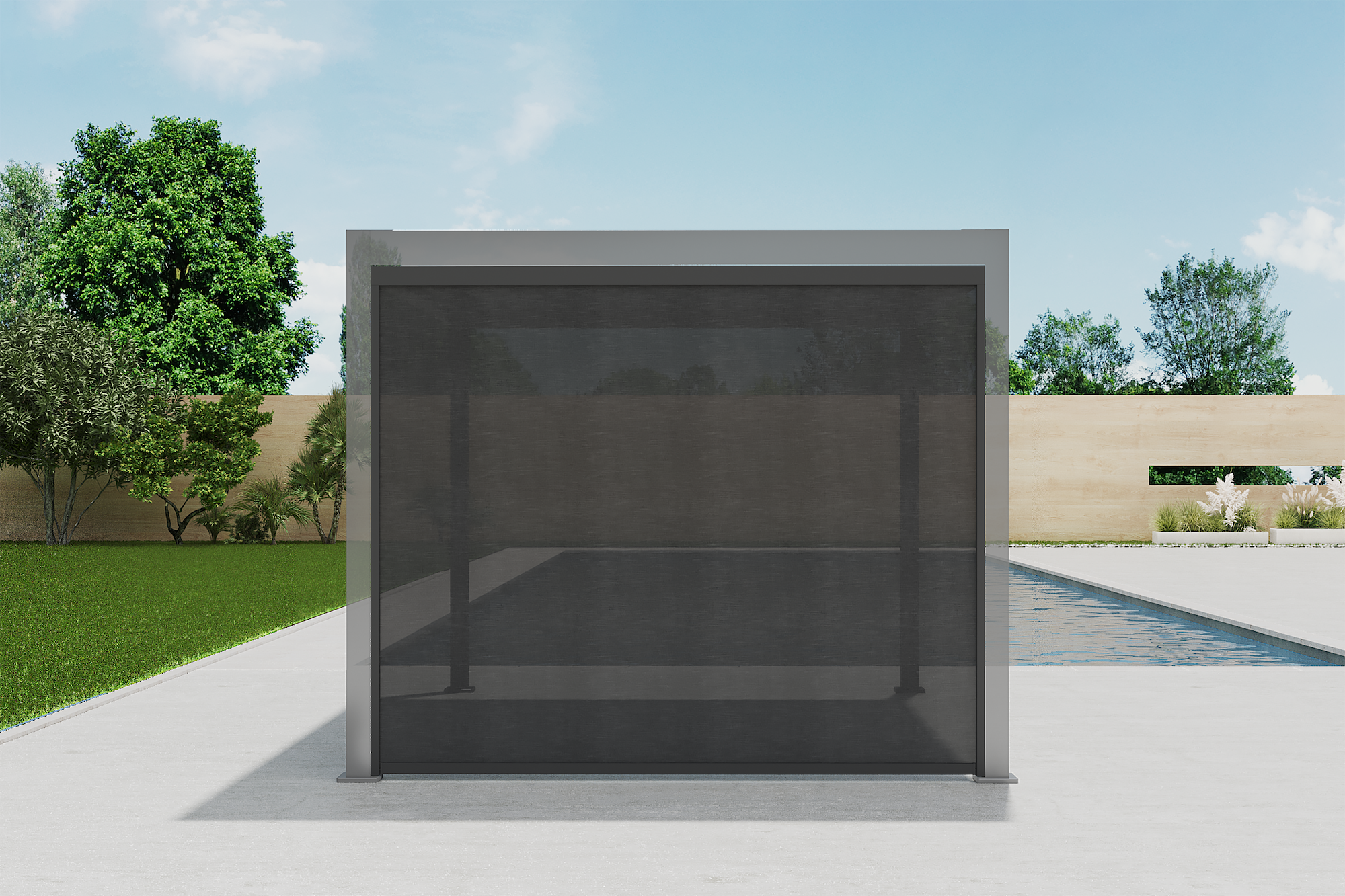 Pérgola Antracita Core+ 110 3x4 con Giro Manual