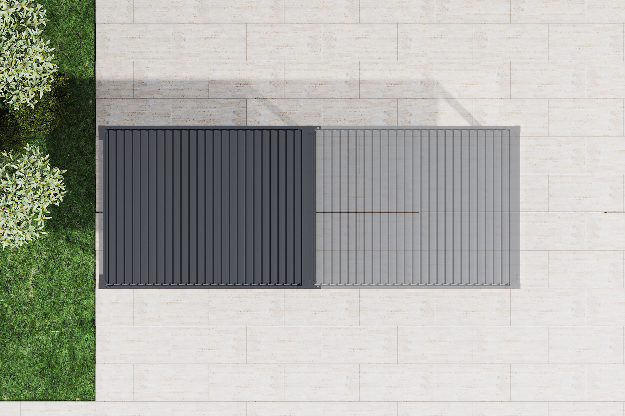 Icon 120 Retr Ext 3x4 Antracita E-Pérgola