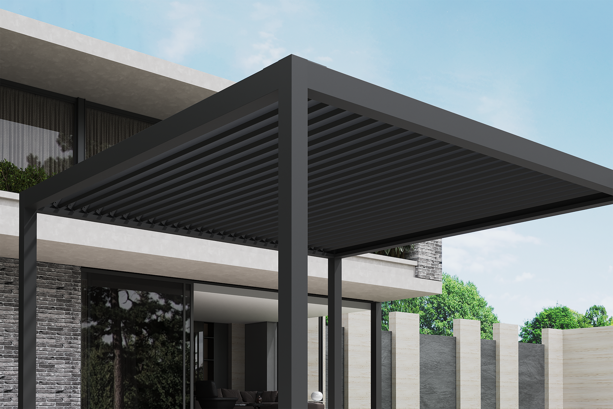 Pérgola Icon 120 4x4 Antracita