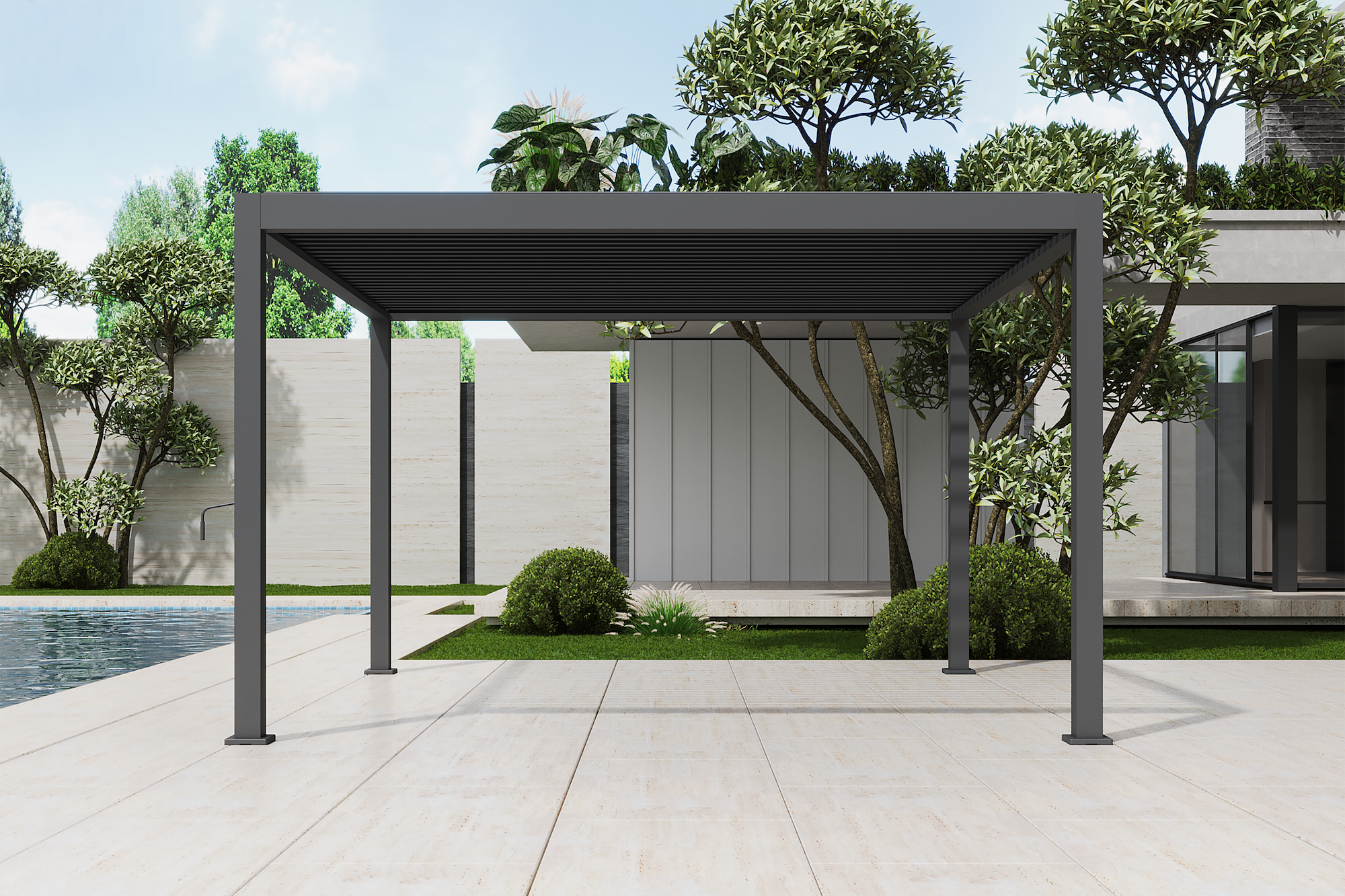 Pérgola Icon 120 4x4 Antracita