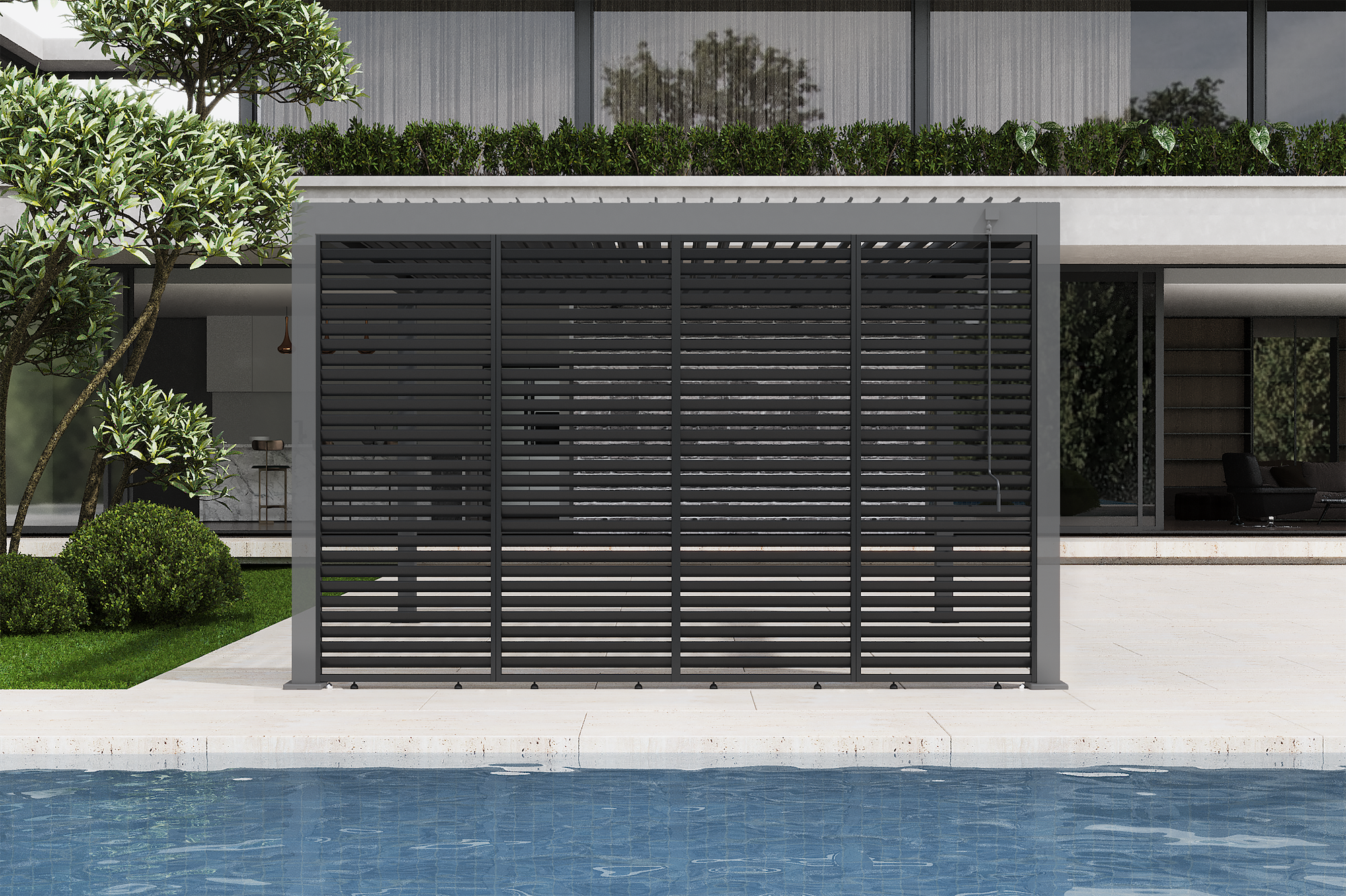 Pérgola Icon 120 4x4 Antracita