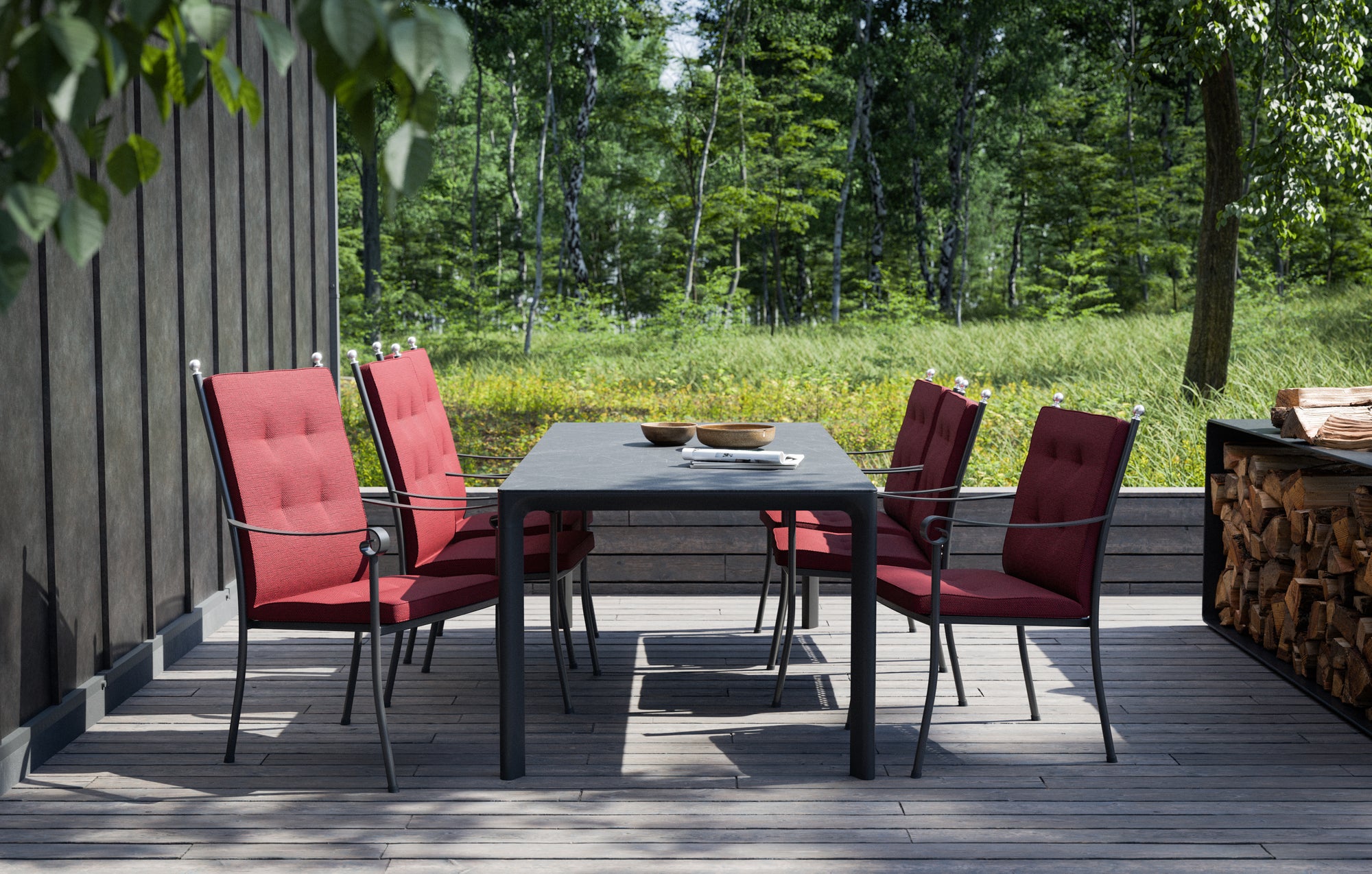 Silla de comedor con respaldo alto Excelsior