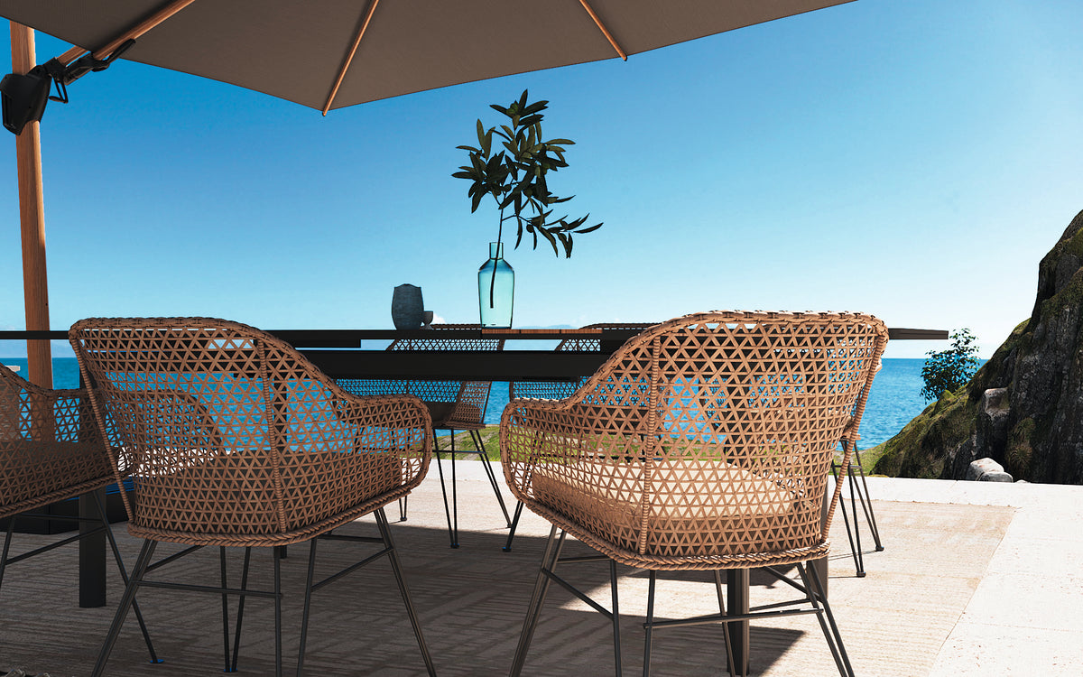 MWH Royal Riviera Dining Chairs in Wicker. 